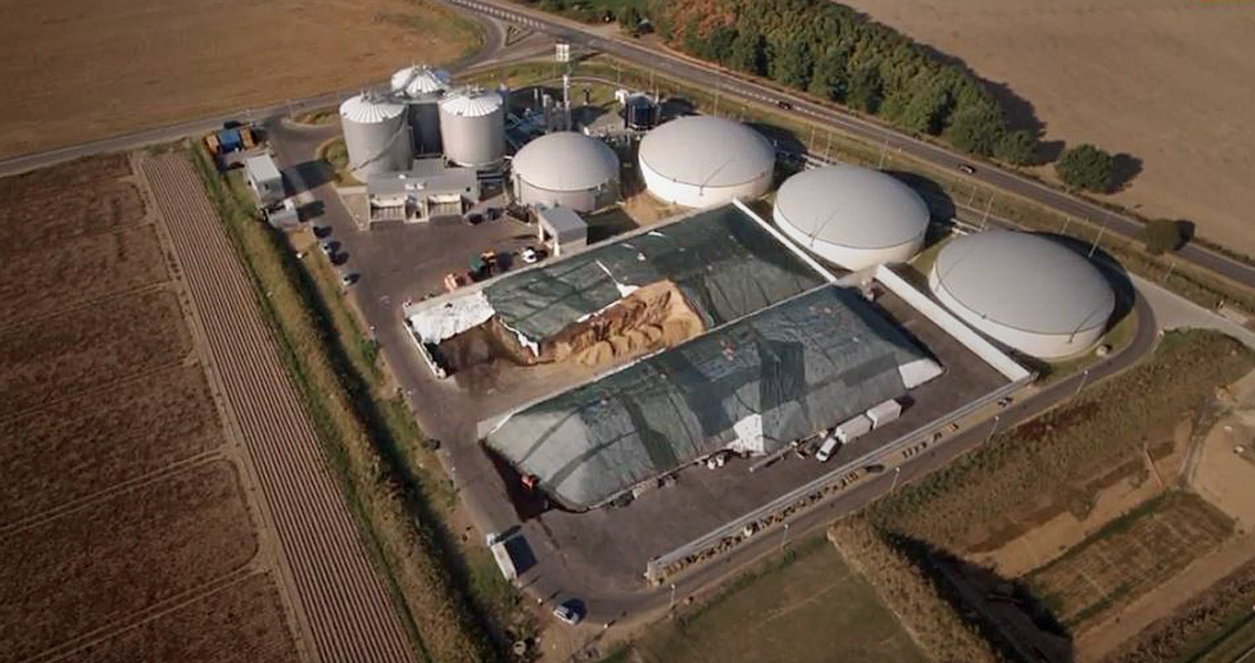 Les structures en béton de l'usine de production de biogaz de Bergheim bénéficient d'une protection complète contre les milieux agressifs.