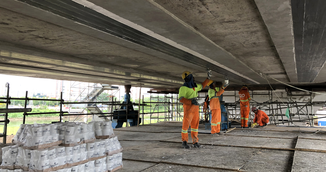 Le pont de Jaguaré, dont une partie a coulé d'environ deux mètres en novembre 2018, a été rouvert à la circulation routière en avril 2019 après un temps de réparation probablement record de seulement cinq mois, grâce en partie à l'expertise de MC.